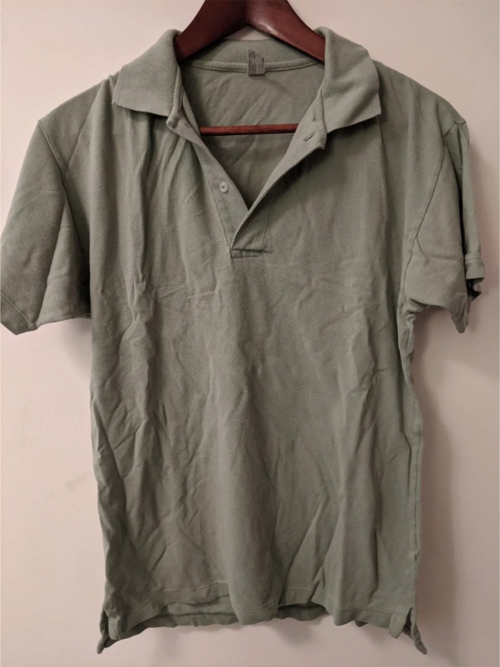 American Apparel Sage Green Short-Sleeve Polo